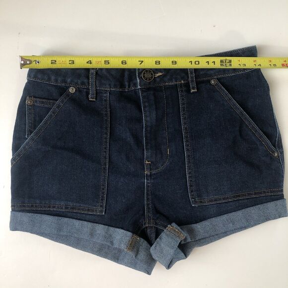 Free People Women’s Lily Mid Rise Cuffed Jean Shorts Tag Size W 26 - Picture 4 of 12